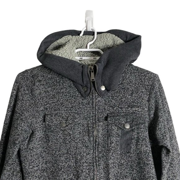 Burton Women's Gray Full Zip Knit Hoodie Jacket - Picture 2 of 8